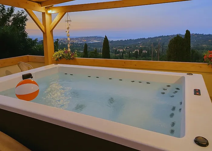 House Breathtaking Views & Private Mini Pool Jacuzzi In Corfu Virós